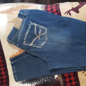 Amethyst Distressed Skinny Jeans sz 14